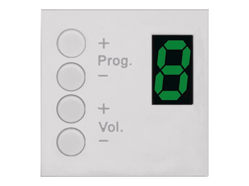 Audac - Knappanel - Display - Lcd - Kabel - Hvid, Ral 9010
