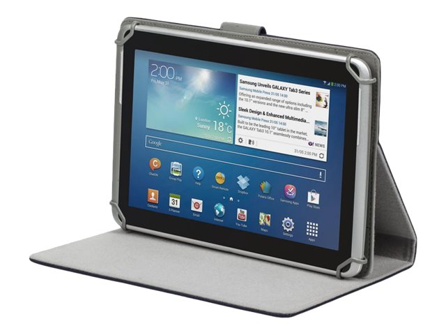 Riva Case 3017 - Flipomslag Til Tablet - Polyuretan-Læder - Blå - 10.1"