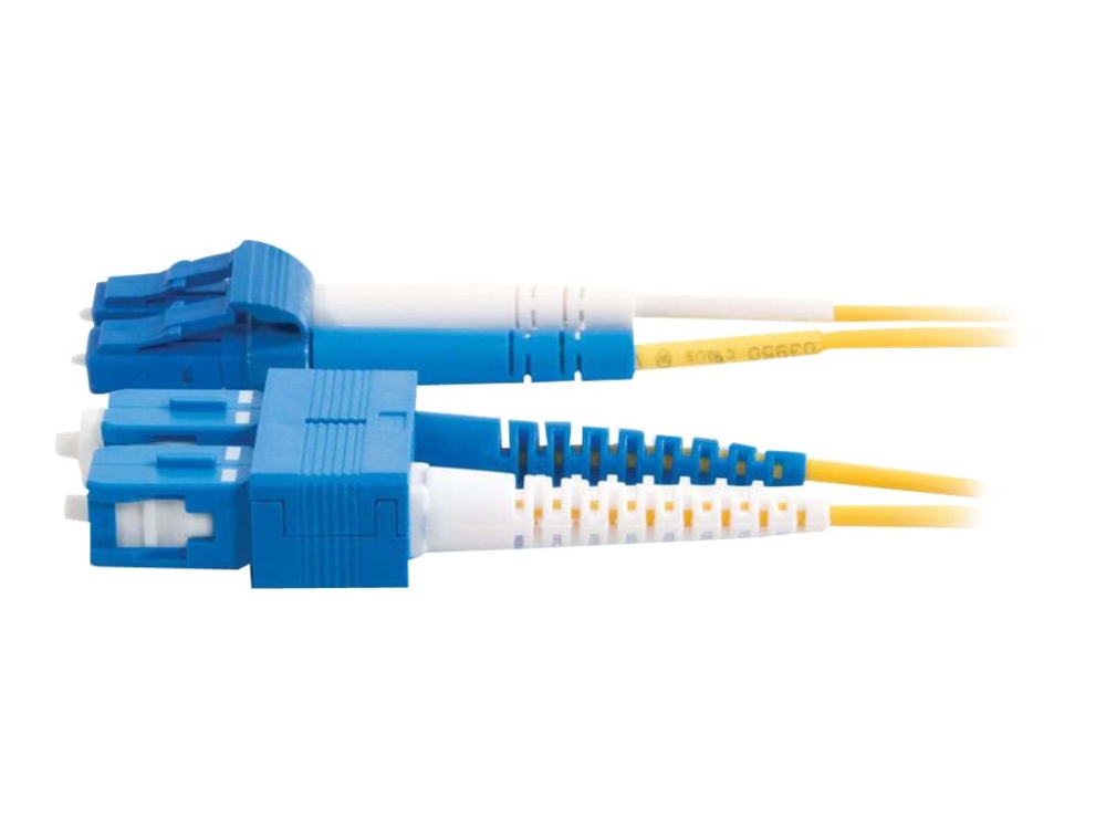 C2g Lc-Sc 9/125 Os1 Duplex Singlemode Pvc Fiber Optic Cable (Lszh) - Patchkabel - Sc Enkelttilstand (Han) Til Lc Enkelttilstand (Han) - 2 M - 2 M. -