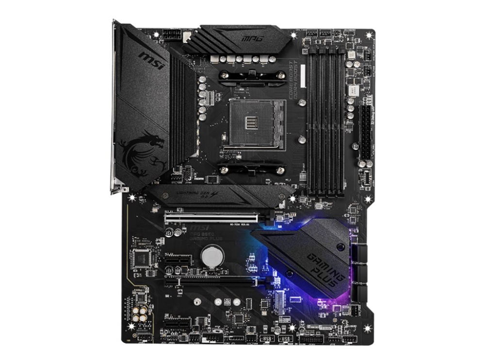 Msi Mpg B550 Gaming Plus - Motherboard - Atx - Sockel Am4 - Amd B550 Chipsatz - Usb-C Gen2, Usb-C Gen1, Usb 3.2 Gen 1, Usb 3.2 Gen 2 - Gigabit Lan -