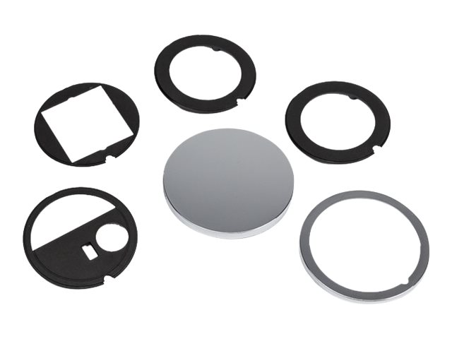 Bachmann Pix Round Cover Set - Flush Montering Outlet Cover - Rustfrit Stål