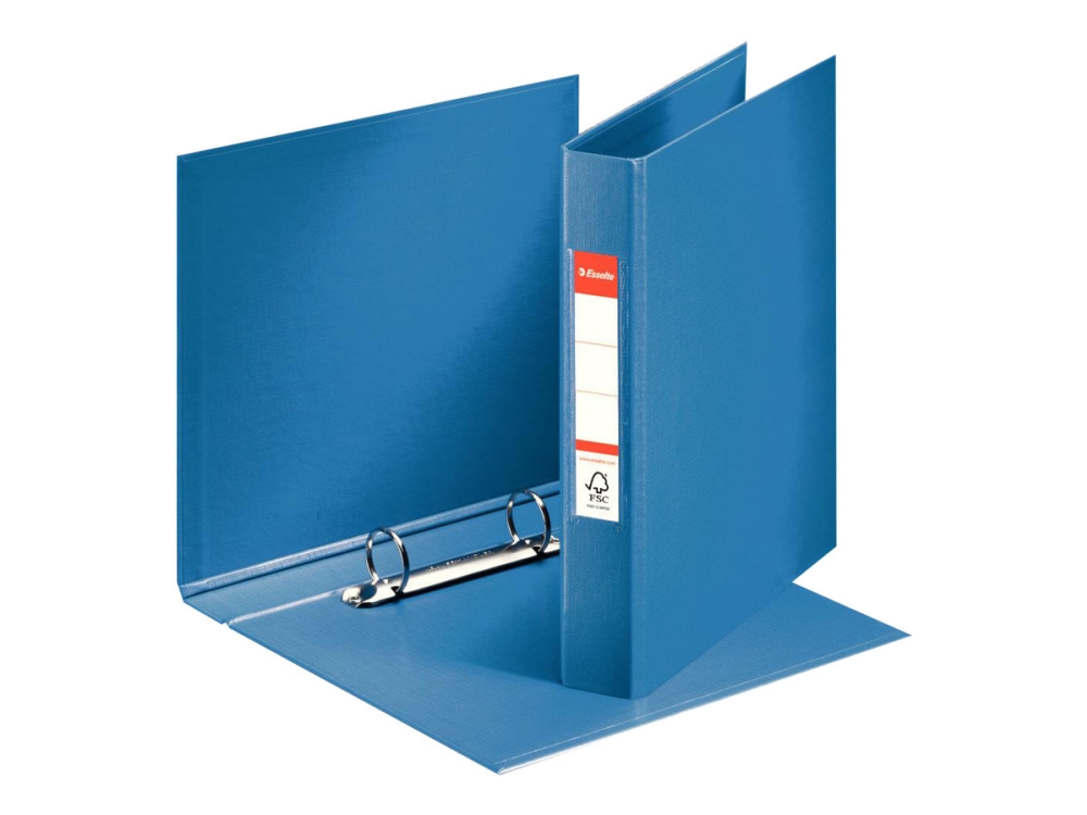 Esselte - Ringbind - For A5 (148 X 210 Mm) - Kapacitet: 190 Ark - Blå
