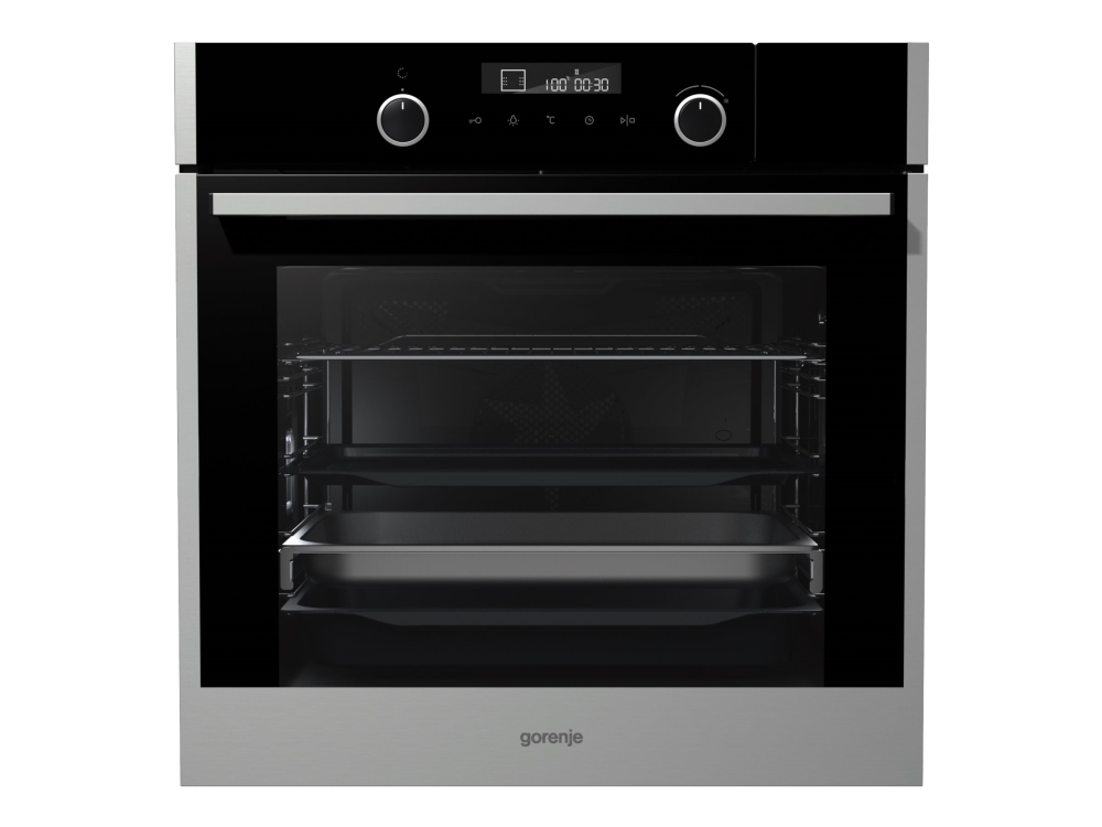 Gorenje BCS747S34X, Keskikokoinen, Sähköuuni, 73 L, 73 L, 2700 W, Höyry