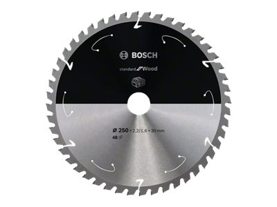 Bosch Rundsavklinge Accu Std Træ 250X30mm 48T