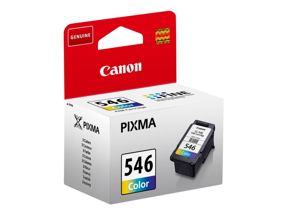Canon Cl-546 - 8 Ml - Farve (Cyan, Magenta, Gul) - Original - Blækpatron - For Pixma Tr4551, Tr4650, Tr4651, Ts3350, Ts3351, Ts3352, Ts3355, Ts3450,