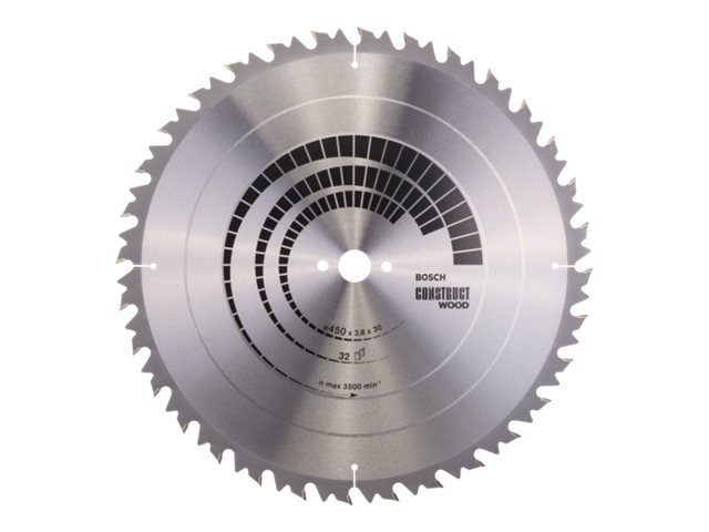 Bosch RUNDSAVKLINGE CONSTWOOD 450X3,8X30MM 32T | Elverktyg - Sågblad - Cirkelsågsklinga | GameStuff