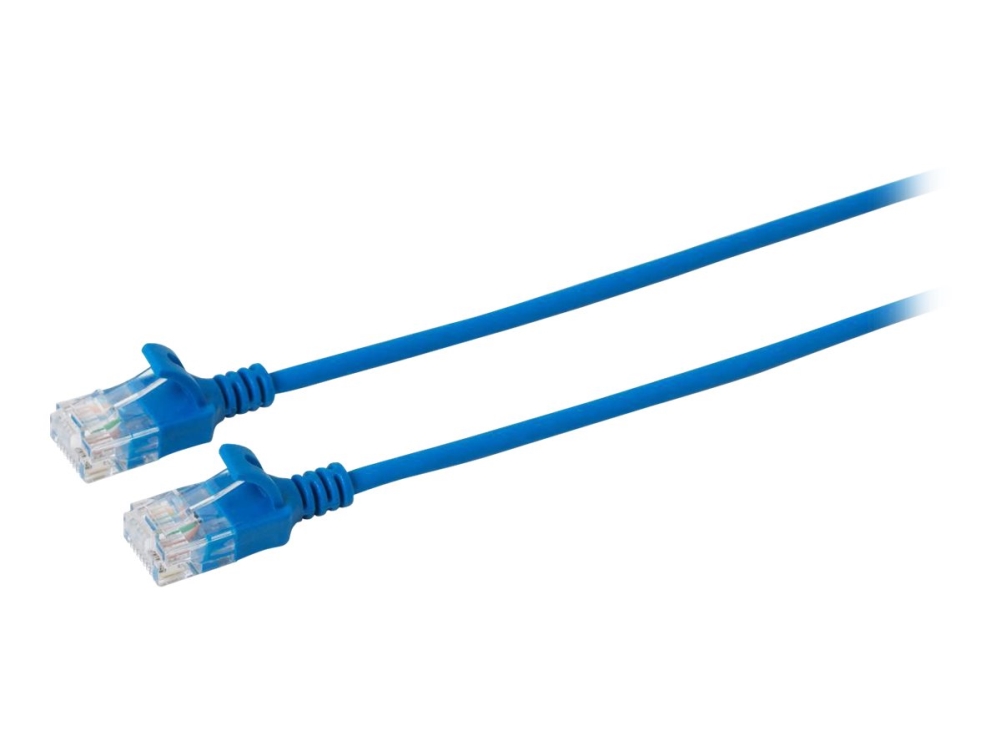 Microconnect - Netværkskabel - Rj-45 (Han) Til Rj-45 (Han) - 5 M - 3.6 Mm - Utp - Cat 6A - Halogenfri, Knastfri, Strenget - Blå
