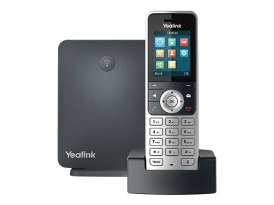 Yealink W53P - Ledningsfri VoIP telefon - DECT - 3-vejs opkaldskapacitet - SIP, SIP v2, SRTP - 8 linier