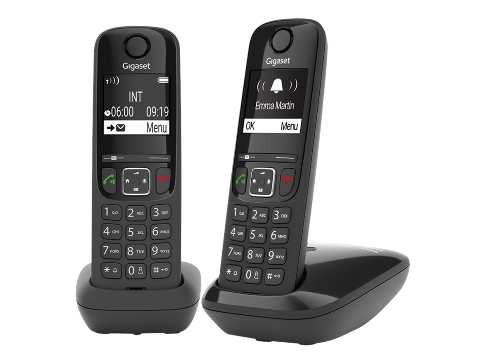 Gigaset As690 Duo Dect Trådløs Telefon Sort