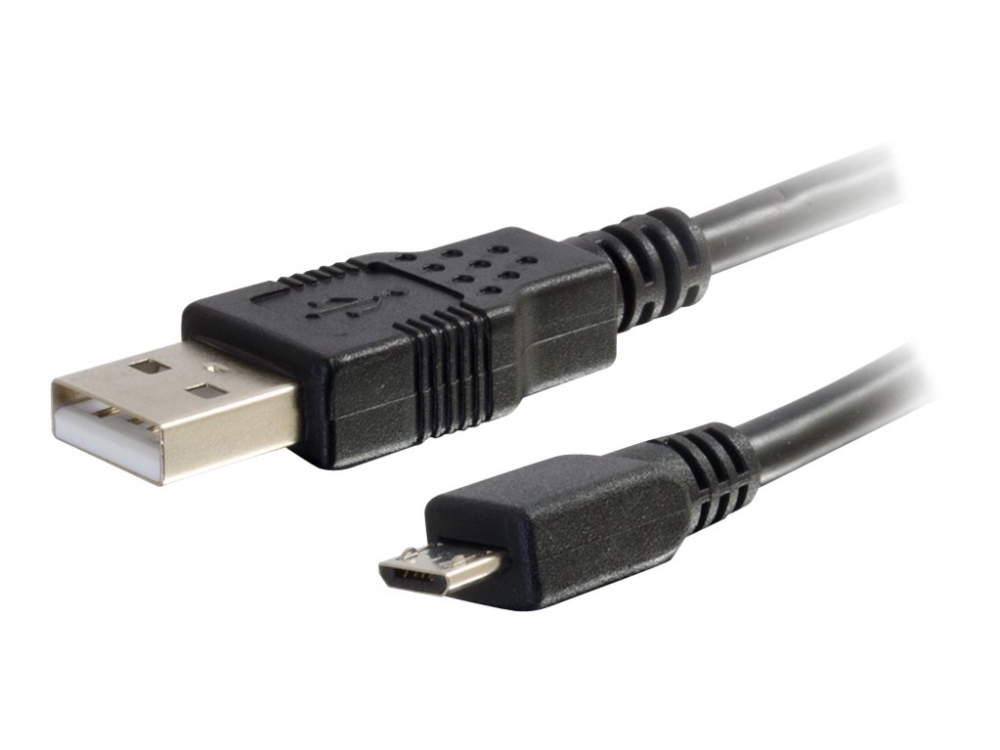 C2g 6.6Ft Usb Zu Micro B Kabel - Usb A Zu Micro Usb Kabel - Usb 2.0 - M/M - Usb Kabel - Usb (Stecker) Zu Micro-Usb Typ B (Stecker) - 2 M - Schwarz