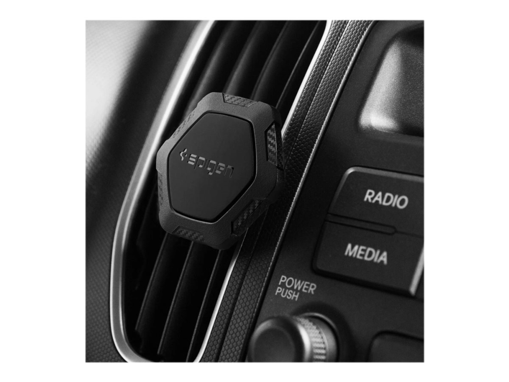 Spigen Kuel QS11 - Bilhållare för mobiltelefon - svart | Tele & GPS - Mobil tillbehör - Bilhållare | GameStuff
