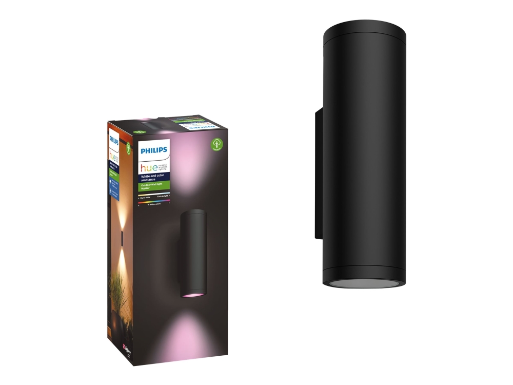 Philips Hue Appear Wall Light - White And Coloured Light - Black