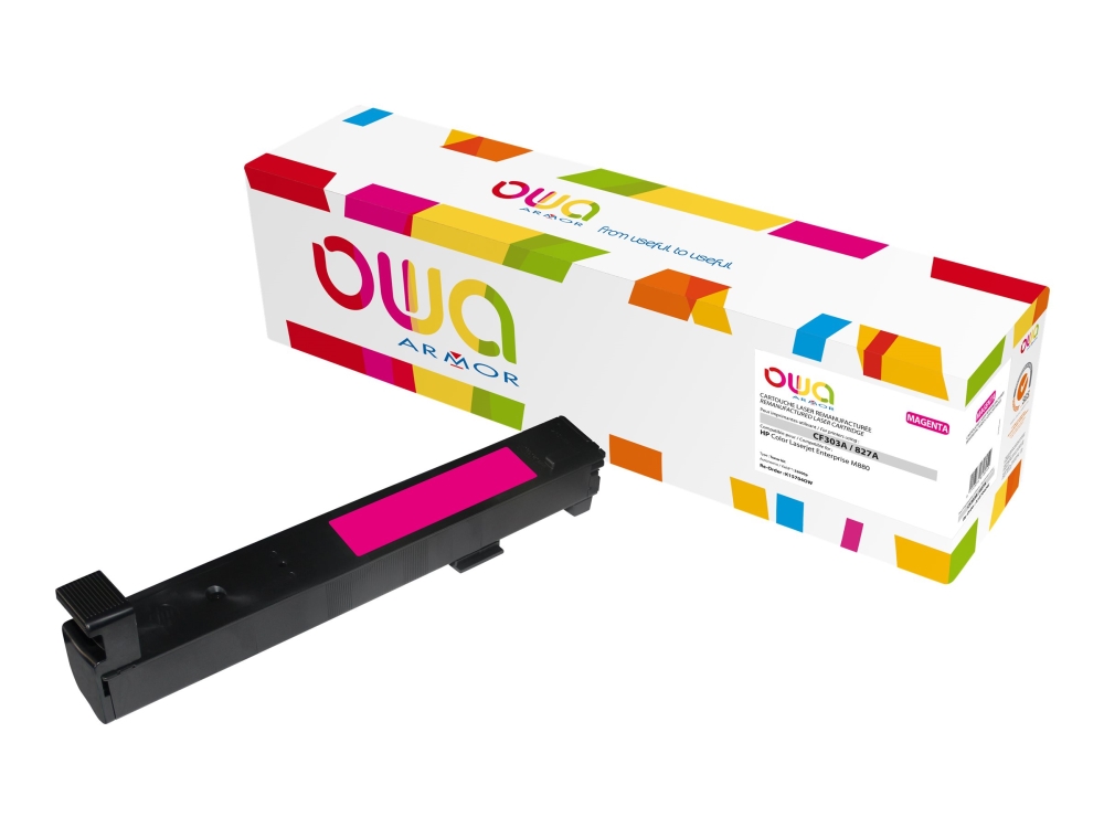 Owa Armor Toner Pro Hp Cf303a, Cervená/Magenta