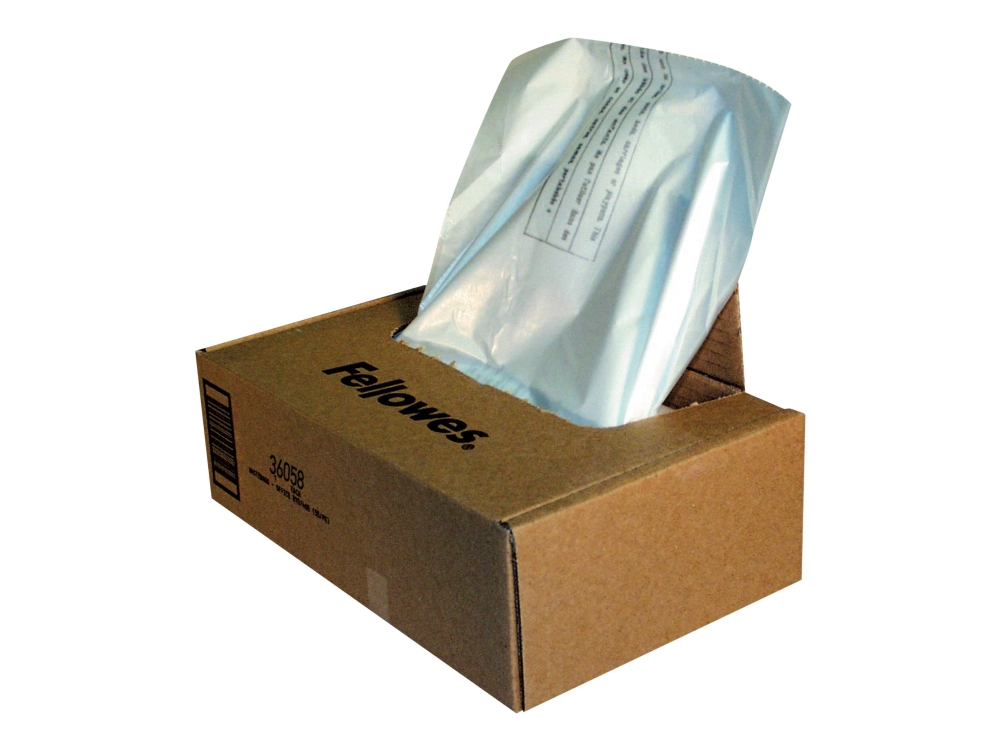 Makulatorposer, Fellowes, 121-143 l, pakke a 50 stk | Rengöring - Avfallshantering - Hinkar & tillbehör | GameStuff