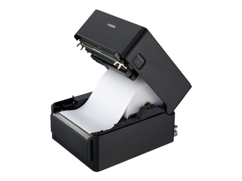 Citizen Ct-S4500 - Kvitteringsprinter - Direkte Termisk - Rulle (11,2 Cm) - 203 Dpi - Op Til 200 Mm/Sek. - Usb, Bluetooth 3.0 Edr - Skærer - Sort