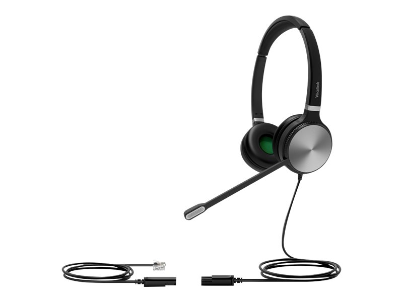 Yealink Yhs36 Dual - Headset - På Øret - Kablet - Sort Og Sølv