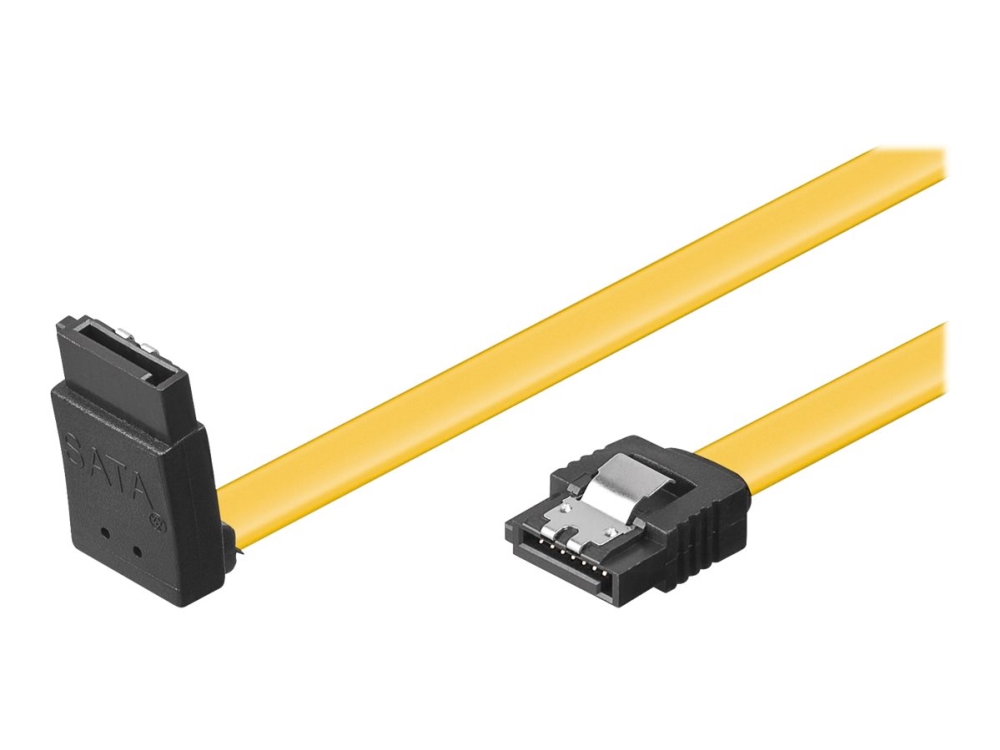 Goobay - Sata-Kabel - Sata Vinklet Til Sata Lige - 50 Cm - Flad