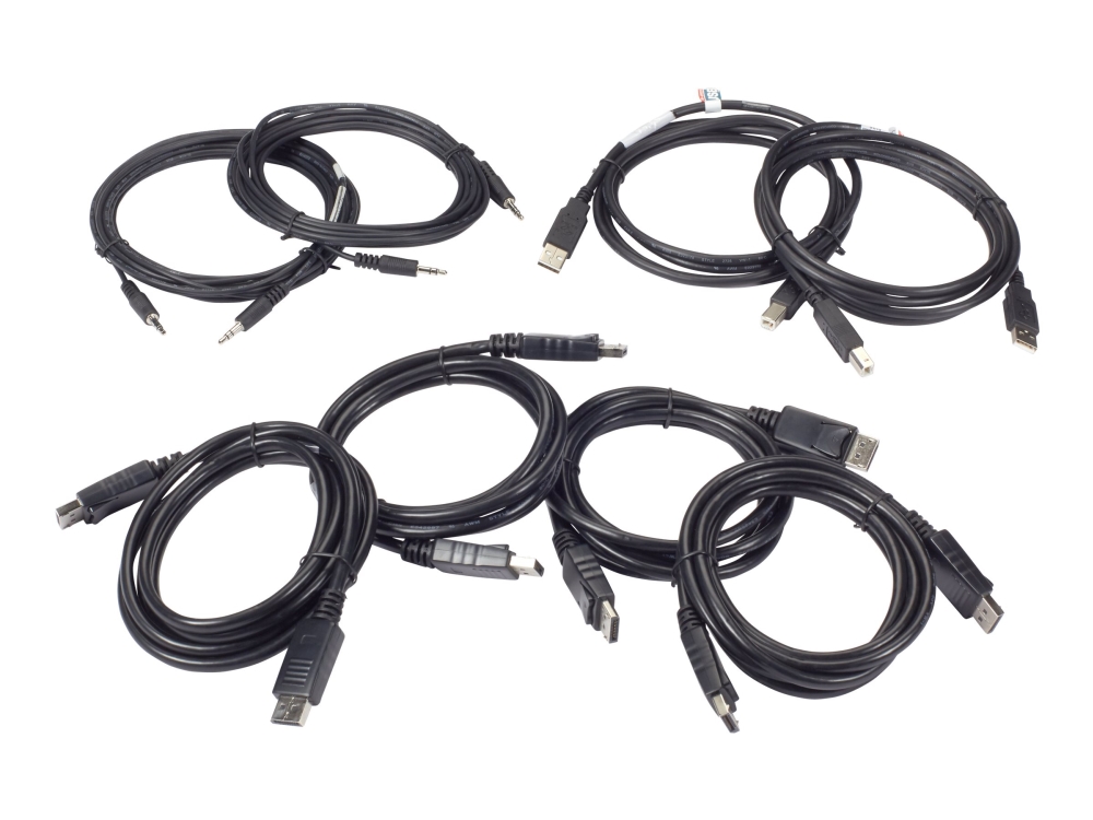 Black Box Secure Secure Kvm Dual-Head Displayport Cable Kit - 10-Ft. (3.0-M)