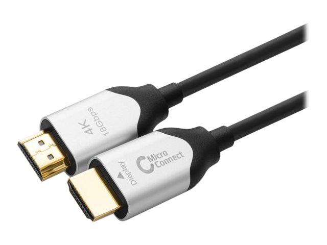 Microconnect Premium - Hdmi-Kabel Mit Ethernet - Hdmi-Stecker Auf Hdmi-Stecker - 100 M - Hybrid-Kupfer/Glasfaser - Schwarz - Aktives Optisches Hybrid