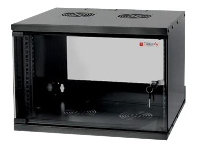 Techly Professional D320 - Rack Kabinet - Vægmonterbar - Sort, Ral 9005 - 6U - 19"