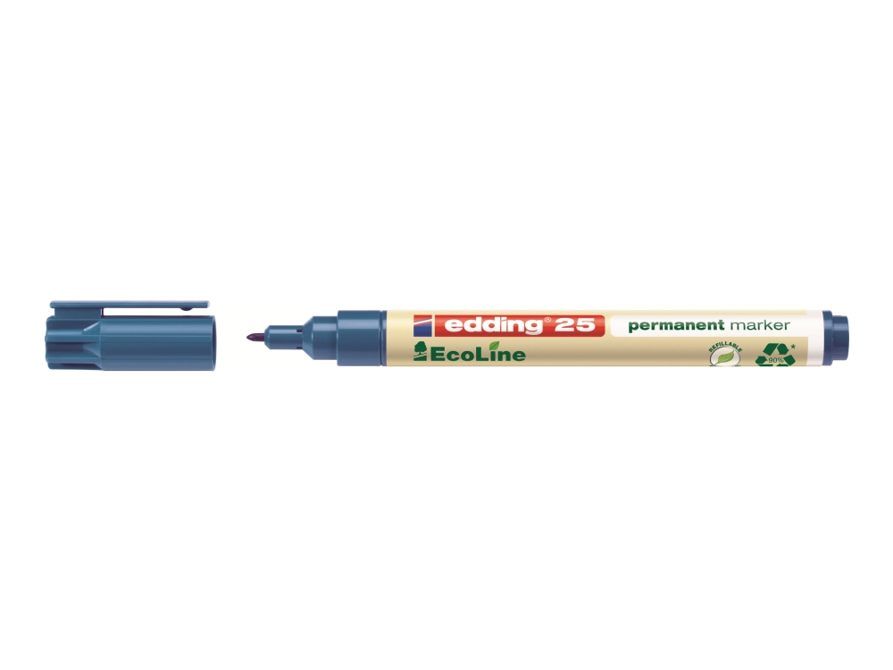 Permanent marker Edding 25 EcoLine med 4 stk. ass. farver