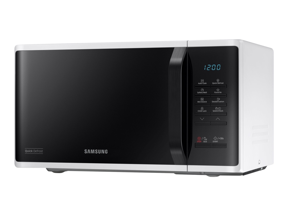 Samsung MS23K3513AW - Mikrobølgeovn - 23 liter - 800 W - hvid