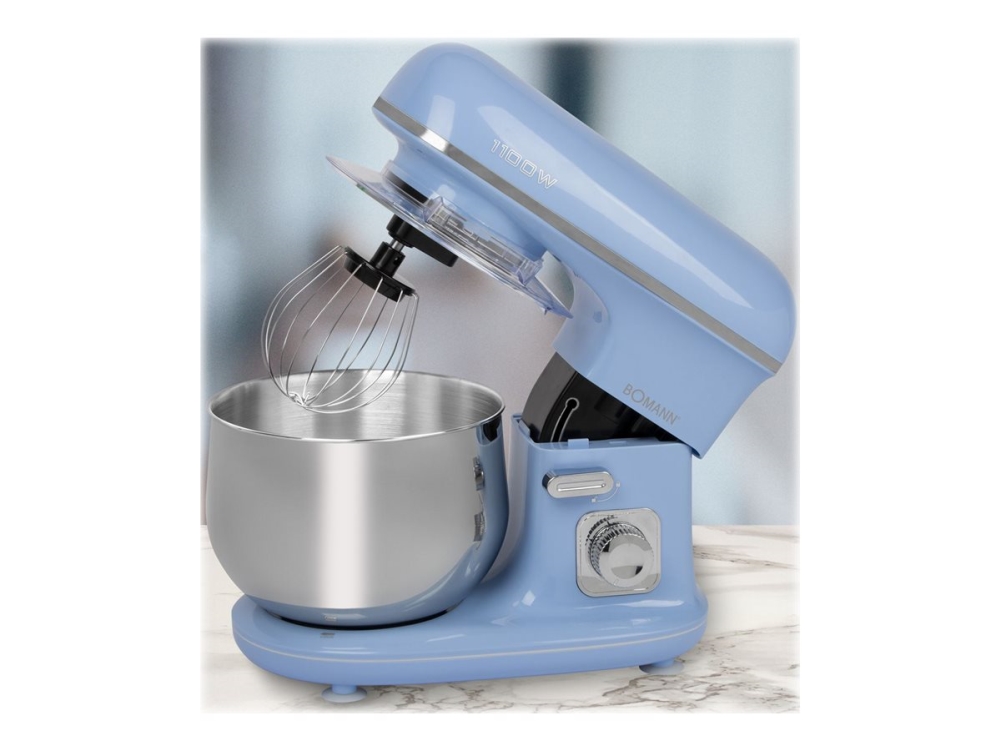 Bomann KM 6030 CB, Bordmixer, Blå, 5 L, 1100 W, 220 - 240 V, 50 Hz | Köksapparater - Köksmaskiner - Hand mixer | GameStuff
