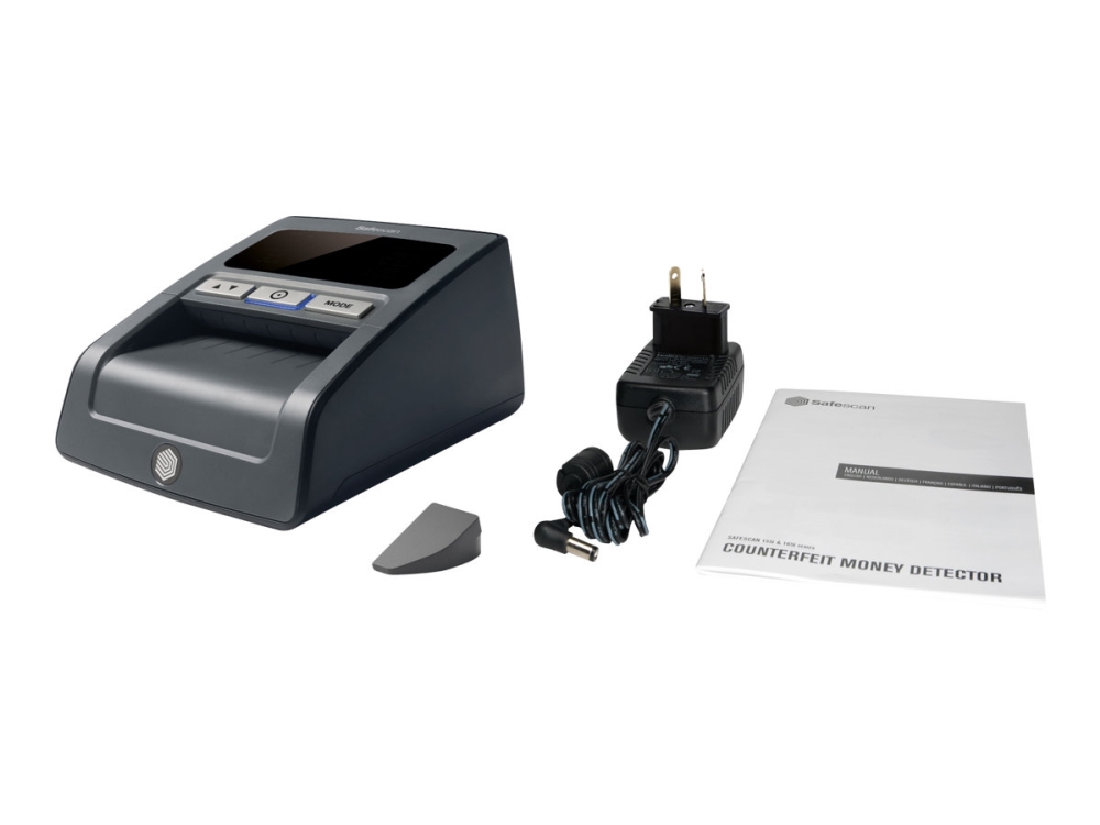 Safescan 185-S - Falskmyntsdetektor - automatisk - EUR, GBP, USD, SGD, HKD, CNY, JPY, MYR - svart | Kontorsmaskiner - POS (Point of sale) - Övriga | GameStuff