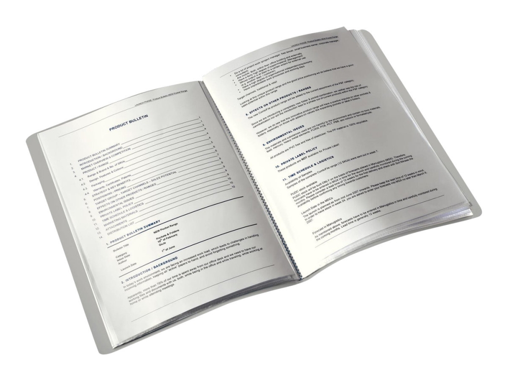 Leitz Style - Visningsbok - 20 utrymmen - för A4 (210 x 297 mm) - kapacitet: 40 ark - arctic white | Arkivering - Presentationsmappar och omslag - Demomappar | GameStuff