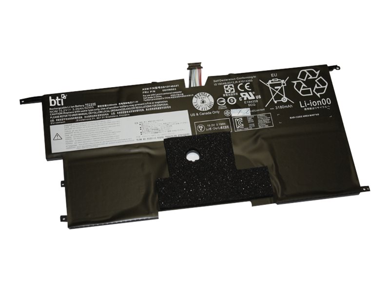 Bti - Batteri Til Bærbar Computer - Litium-Polymer - 3355 Mah - For Lenovo Thinkpad X1 Carbon (3Rd Gen) 20Bs, 20Bt