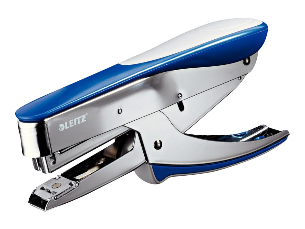 Hæftetang Leitz 5548, 30 Ark Top Loader Vand (Blå Metallic)