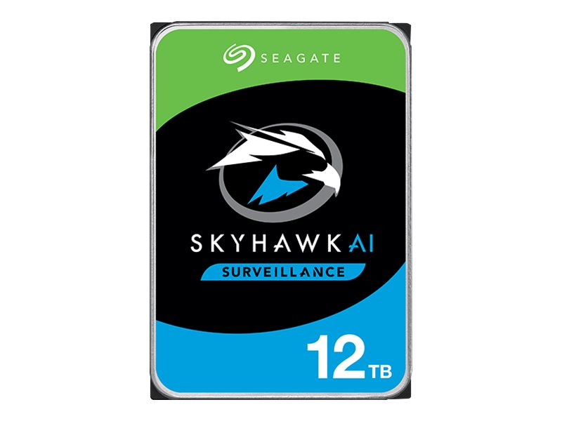 Seagate Skyhawk Ai St12000ve001 Hårddisk 12 Tb Intern 3 5  " Sata 6 Gb/s Buffert: 256 Mb Med 3 Års Seagate Rescue Data Recovery
