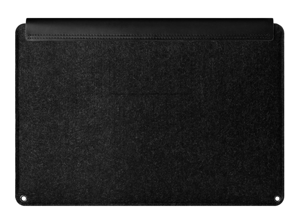 Mujjo Low-Key Collection - Hylster Til Notebook - 15" - Sort - For Apple Macbook Pro With Retina Display (15.4 Tommer)