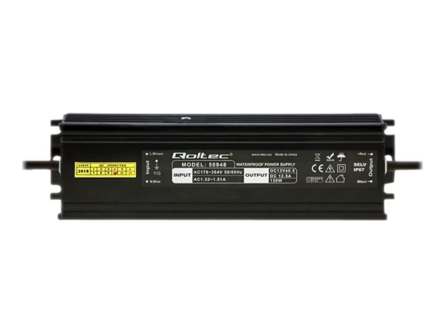 Qoltec - LED driver - 150 Watt - 12.5 A | Motorer - spänningsreglering - övervakning etc.  >  Transformator | GameStuff