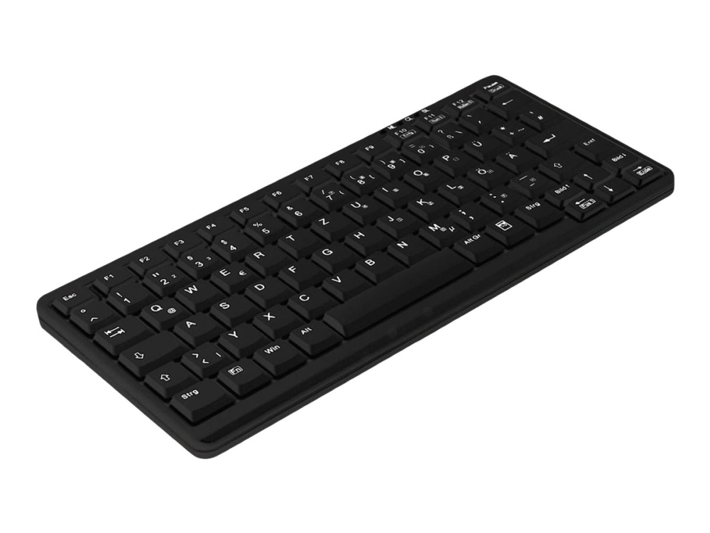 Contour Active Key Industrial Ak-4100-U - Tastatur - Medicinsk, Hygiejnisk Design - Mini - Usb - Tysk - Sort
