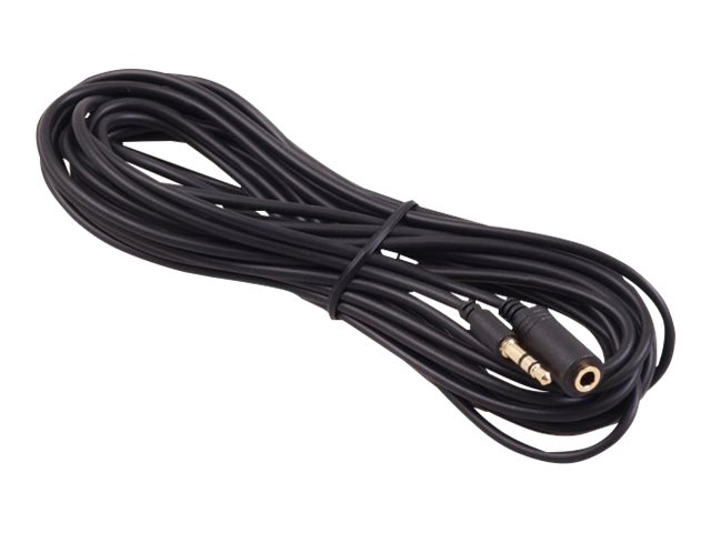 Maclean Mctv-821 - Audio-Verlängerungskabel - Mini-Kopfhörer Stereo 3,5 Mm Stecker Auf Mini-Kopfhörer Stereo 3,5 Mm Buchse - 5 M - Geschirmt - Schwar