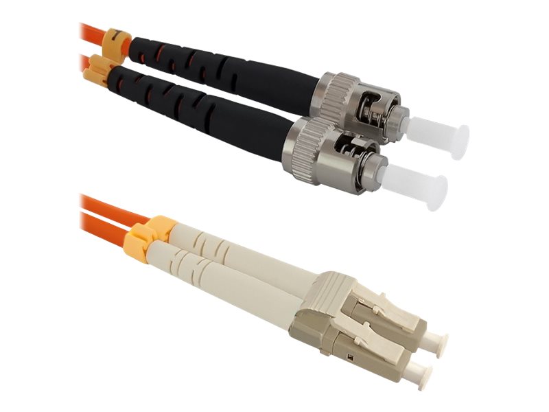 Qoltec - Patchkabel - Lc/Upc Multi-Mode (Han) Til Fc/Upc Multi-Modus (Han) - 1 M - Fiberoptik - Duplex - 50 / 125 My - Om2 - Halogenfri - Orange