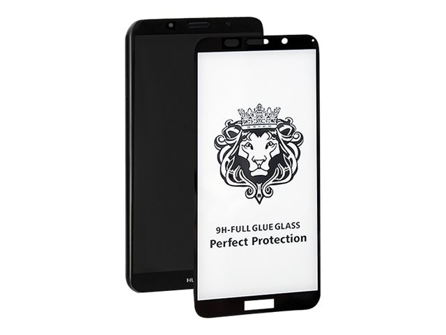 Qoltec Premium Tempered Glass Skarmskydd För Mobiltelefon Glas 5.45  " Ramfarg Svart För Huawei Y5 2018