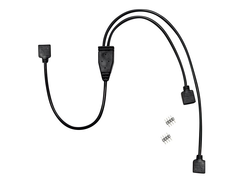 Inter-Tech Rgb Verteiler 2-Fach, 0,48 M, S-Video (4-Pin), 2 X S-Video (4-Pin), Weiblich, Weiblich, Schwarz