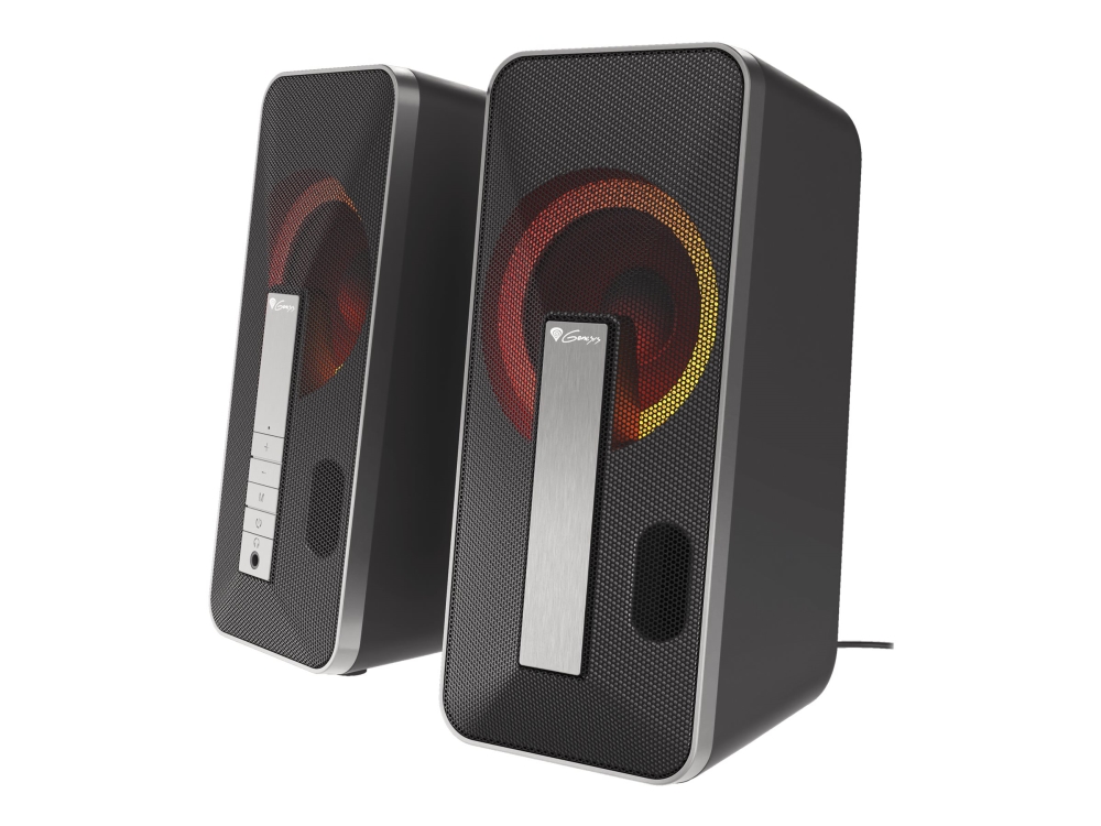 Genesis Helium 100Bt Rgb, 2.0 Kanäle, Verkabelt & Kabellos, 10 W, Schwarz, Silber
