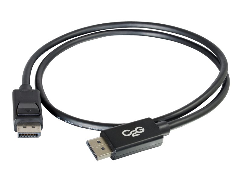 C2g 6Ft Ultra High Definition Displayport Cable With Latches - 4K Displayport Cable - M/M - Displayport Kabel - Displayport (Han) Til Displayport (Ha