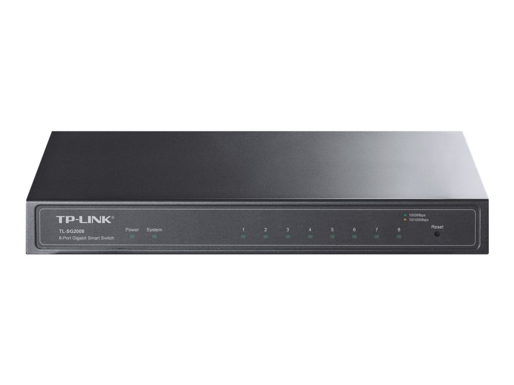 Tp-Link Omada Sg2008, Managed, L2/L2+, Gigabit Ethernet (10/100/1000), Wandmontage