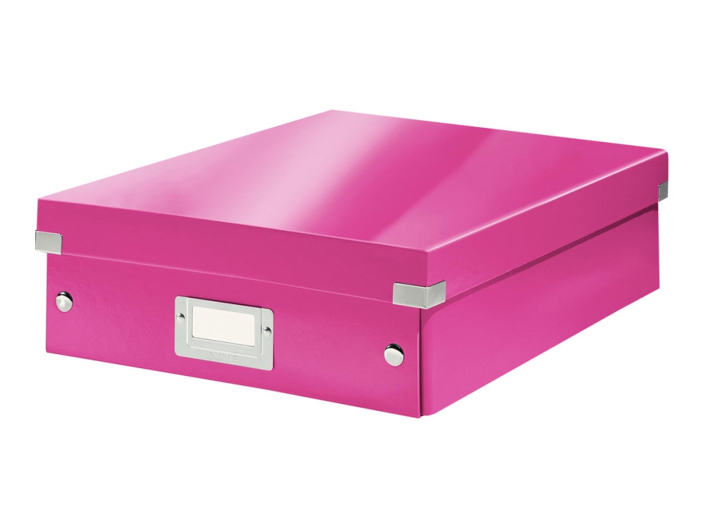 Leitz Click &Amp Store Wow Medium Organizerbox, 85% Recyclingkarton Rosa