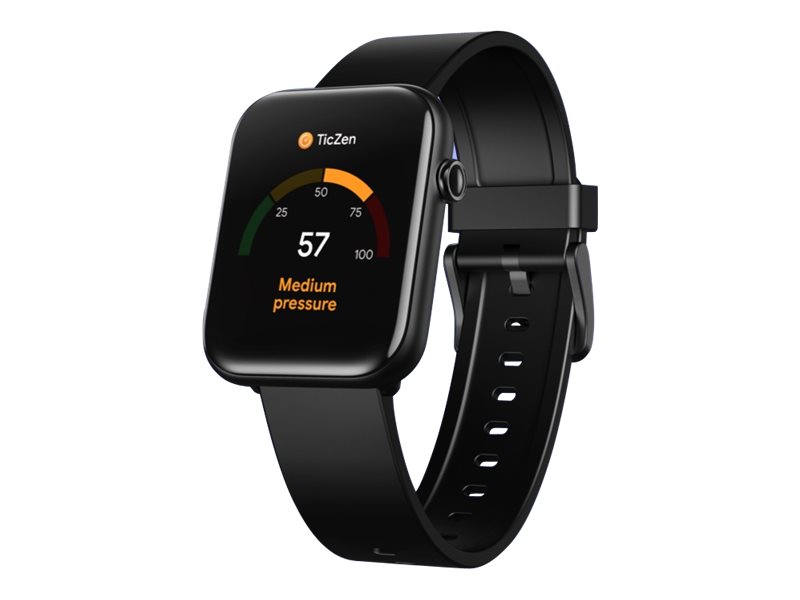Mobvoi Ticwatch Gth Smartwatch - Ravnesort - Smart Ur Med Bånd - Tpu-Silikone - Ravnesort - Display 1.55" - Bluetooth - 59.4 G