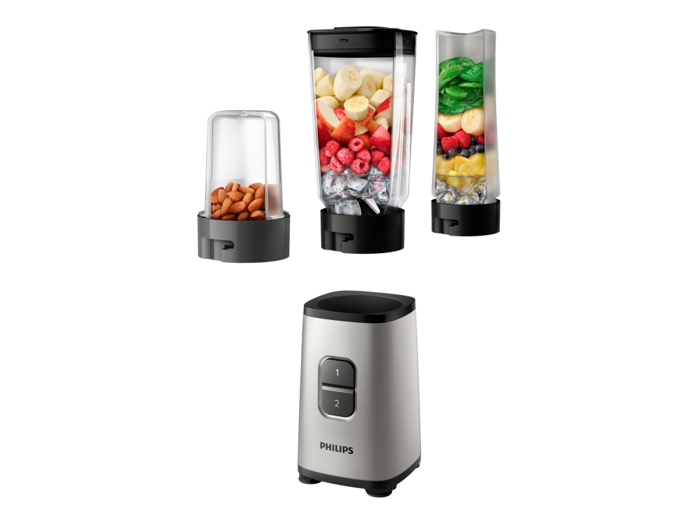 Philips Daily Collection Hr2604 - Blender - 1 Liter - 350 W - Østers Metallisk