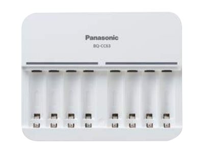 Panasonic eneloop BQ-CC63E - Batterioplader - 8 x batterier lader op - 1.5 A