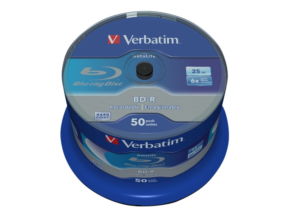 Verbatim Datalife - 50 X Bd-R - 25 Gb 6X - Spindle