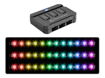 Thermaltake Lumi Color 256C RGB - Lysstripsæt - LED - 256 farver - sort