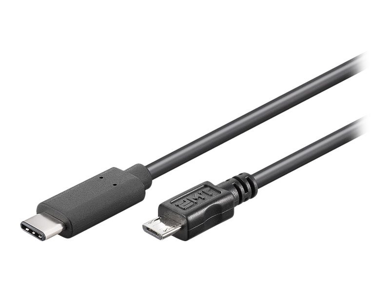Microconnect Usb C/Micro Usb B, 1 M, 1 M, Usb C, Micro-Usb B, Usb 2.0, Männlich/Männlich, Schwarz