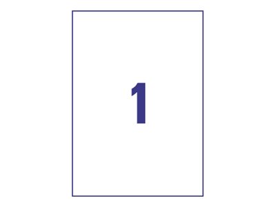 Europe100 - Selv-Klæbende - Hvid - A4 (210 X 297 Mm) 100 Etikette Etiketter Til Flere Formål